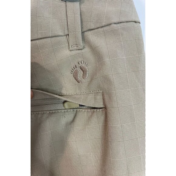 Hang Ten Mens Beige Plaid Shorts With Pocket Detail Size 38 - Picture 3 of 14